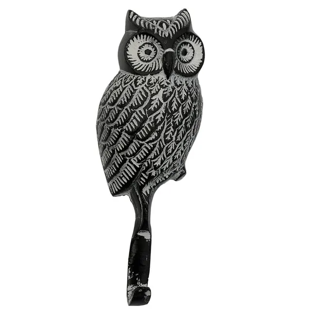 HAB & GUT DH006 Garderobenhaken Eule Gusseisen 23cm