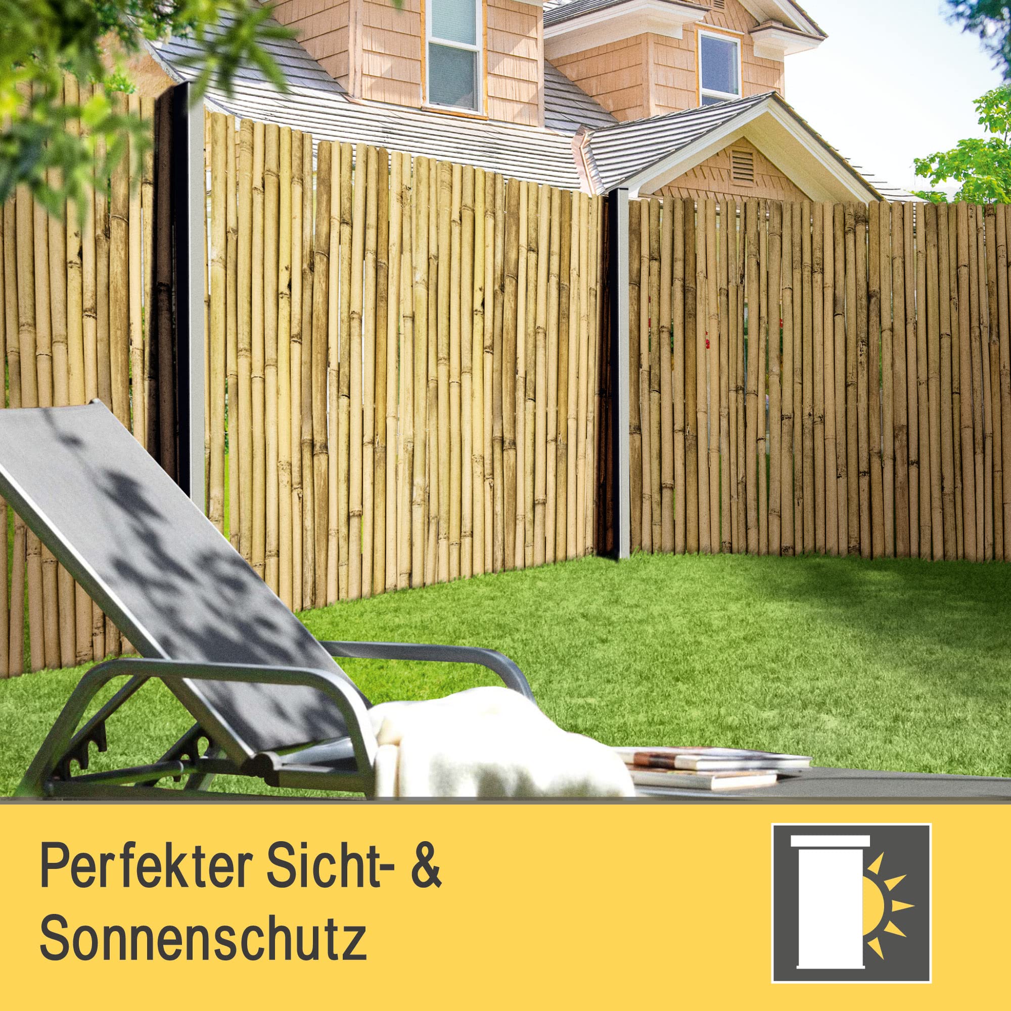 Sol Royal B38 Sichtschutzmatte 100x250 cm Bambus