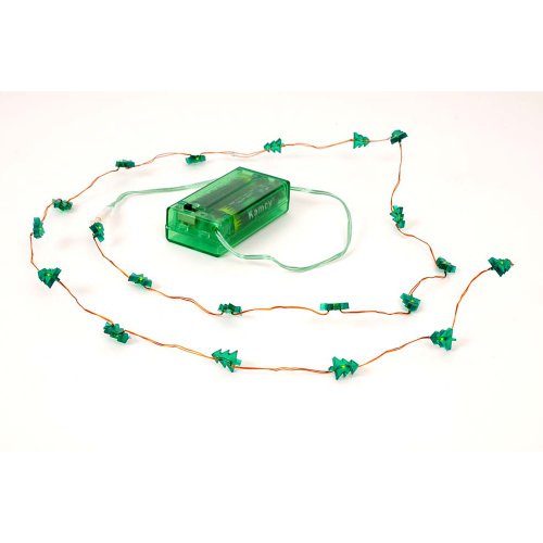 HAB & GUT LED003 Lichterkette Tannen grün Batterie 20er