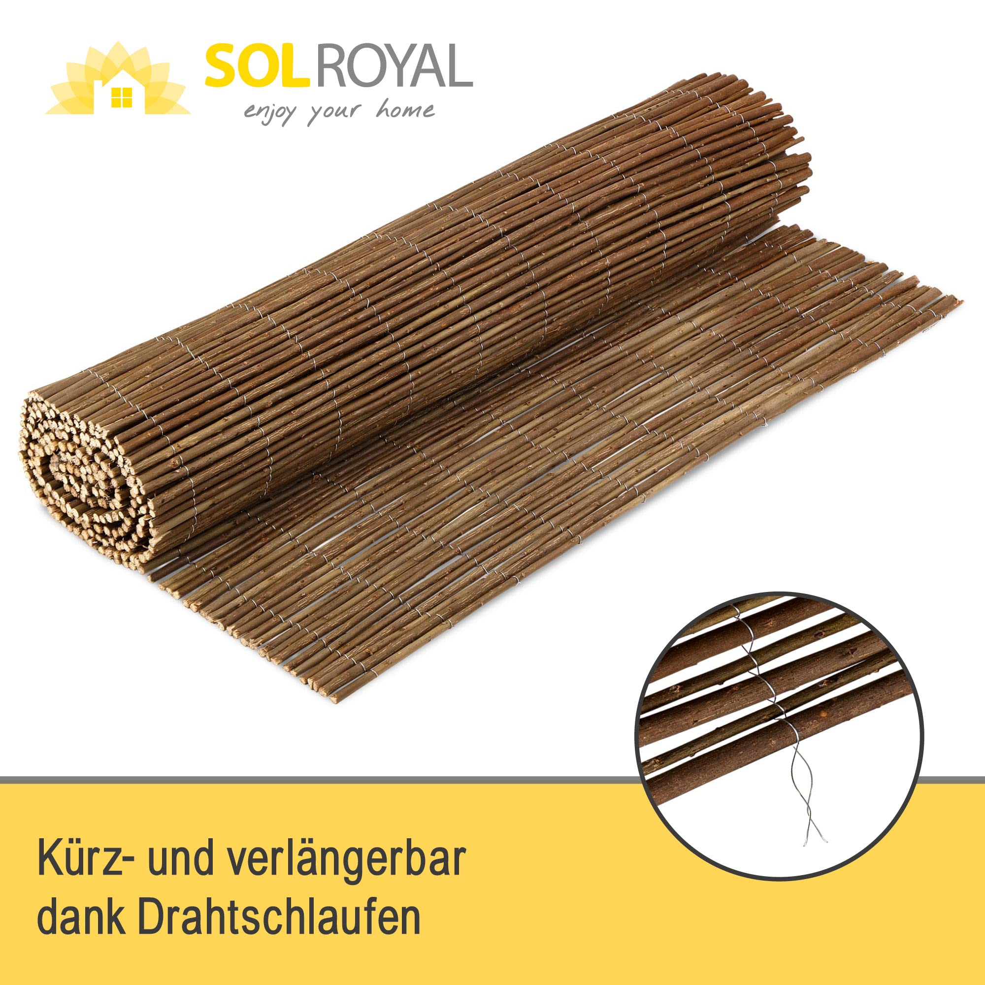 Sol Royal W79 Weidenmatte 300x90 cm Naturweide