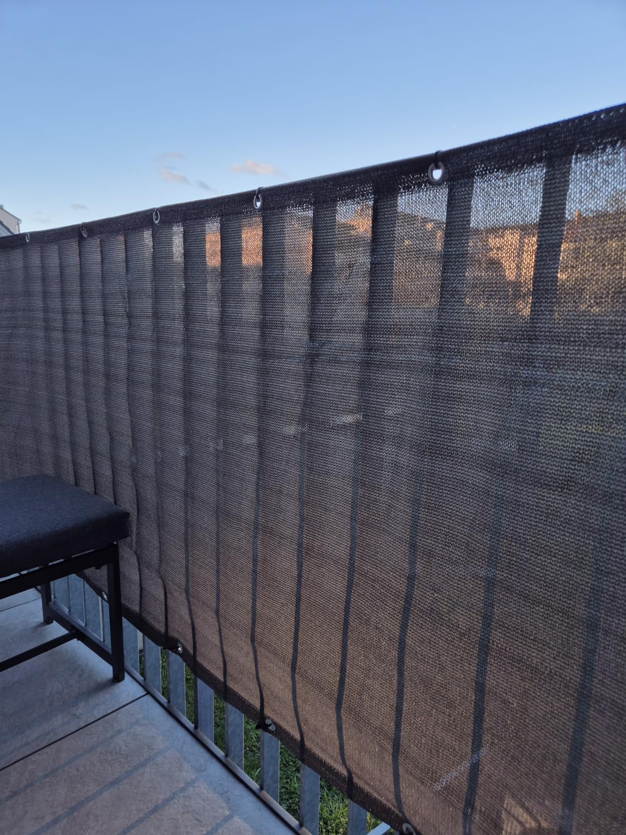 Sol Royal SolVision HB2 Balkonsichtschutz 90x300 cm Anthrazit blickdicht