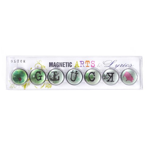 HAB & GUT Arts & Lyrics MC200V Kühlschrankmagnete GLÜCK 7er