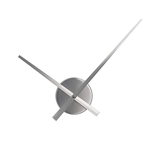 HAB & GUT Big TIME A01V14 Wanduhr Silber 50 cm ohne Ziffern