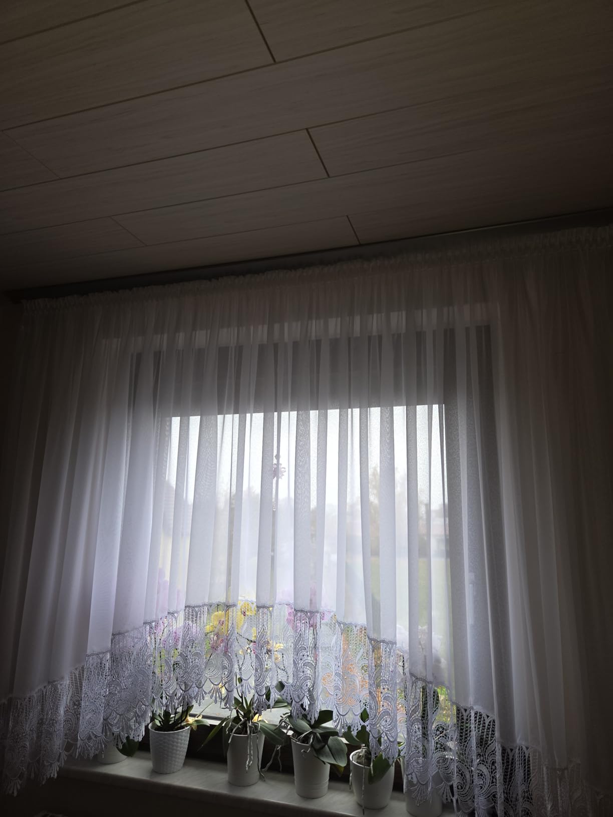 heimtexland Typ516 C-Bogen Store weiß 145x300 transparent