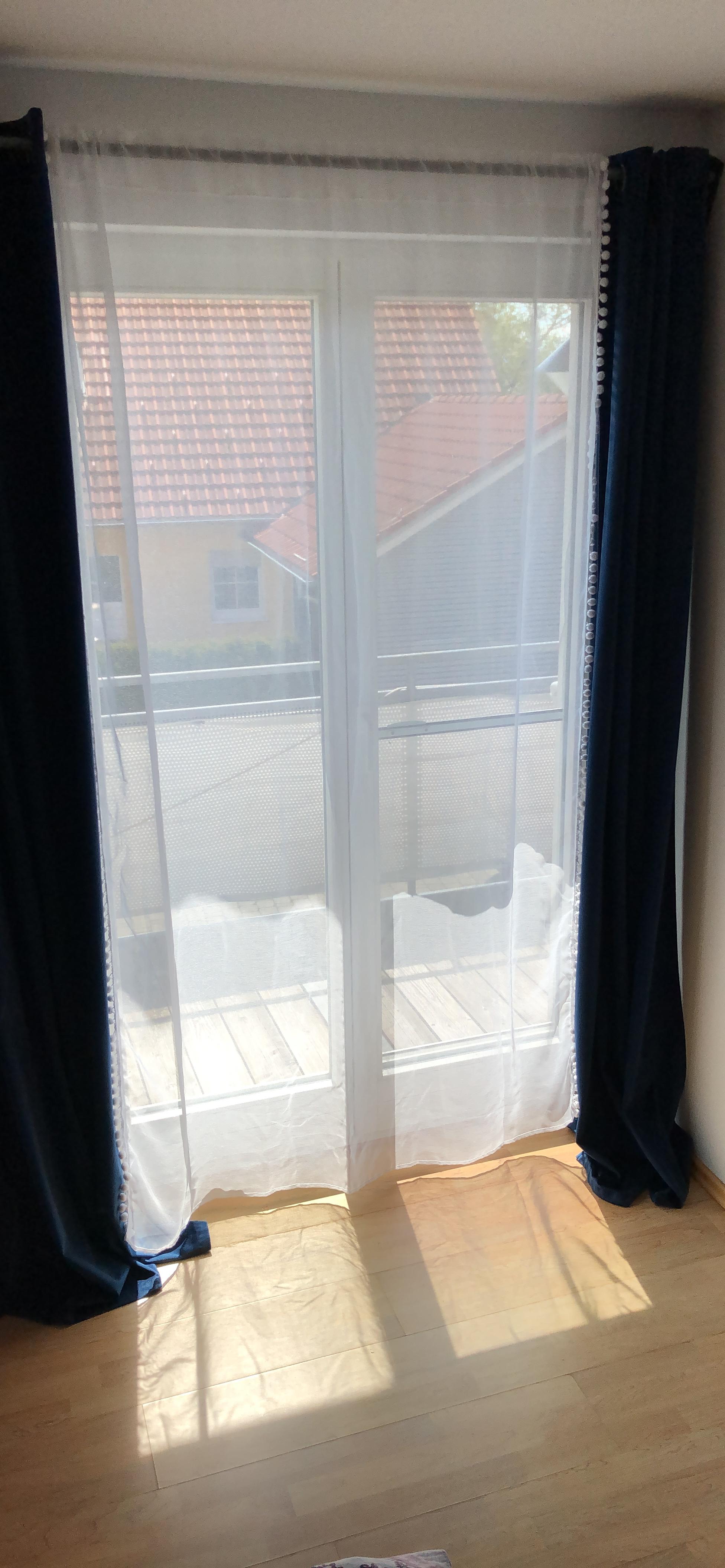 heimtexland Typ641 Ösenschal Creme 245x135 blickdicht