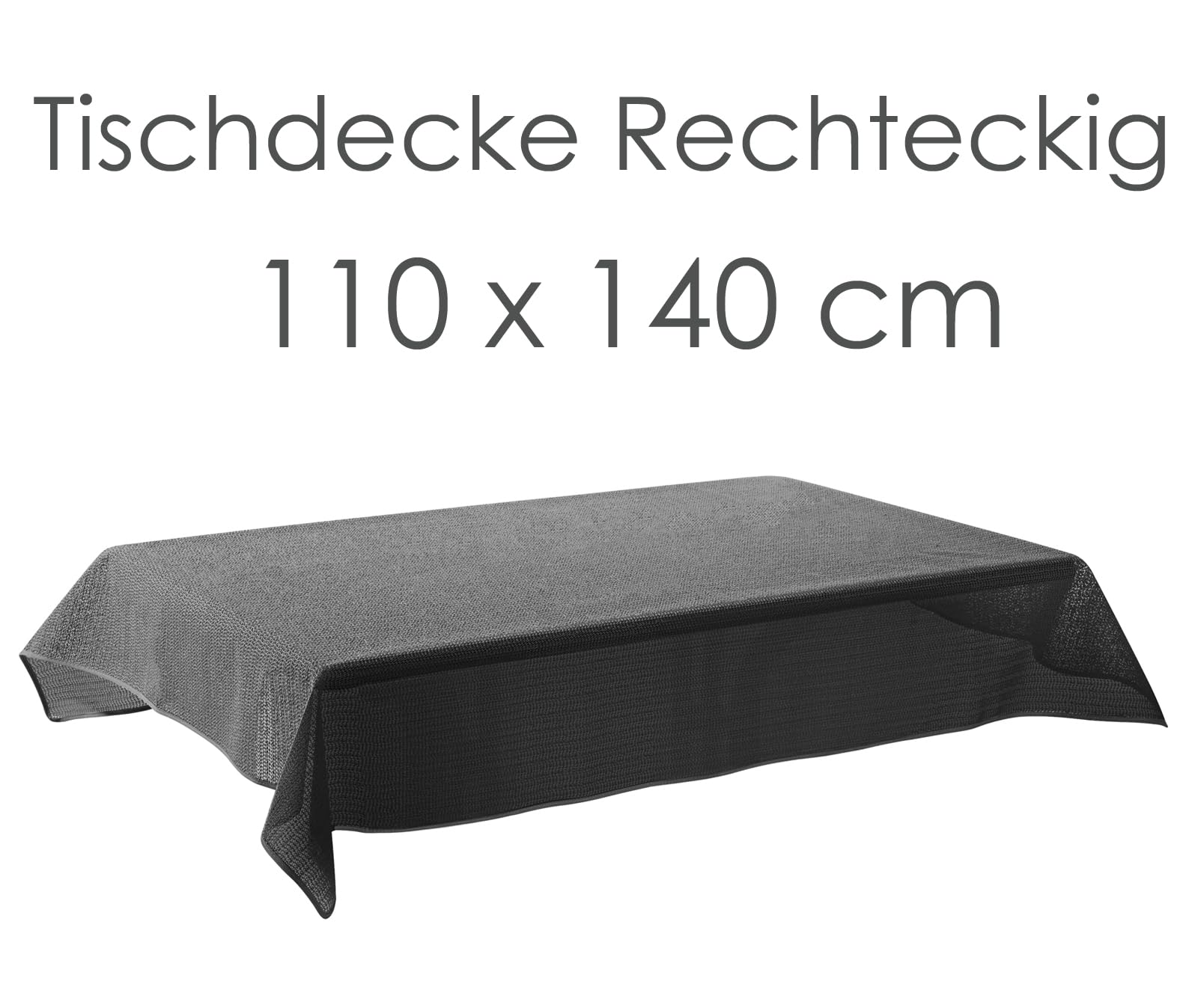 heimtexland Typ883 Gartentischdecke 110x140 cm grau wasserfest