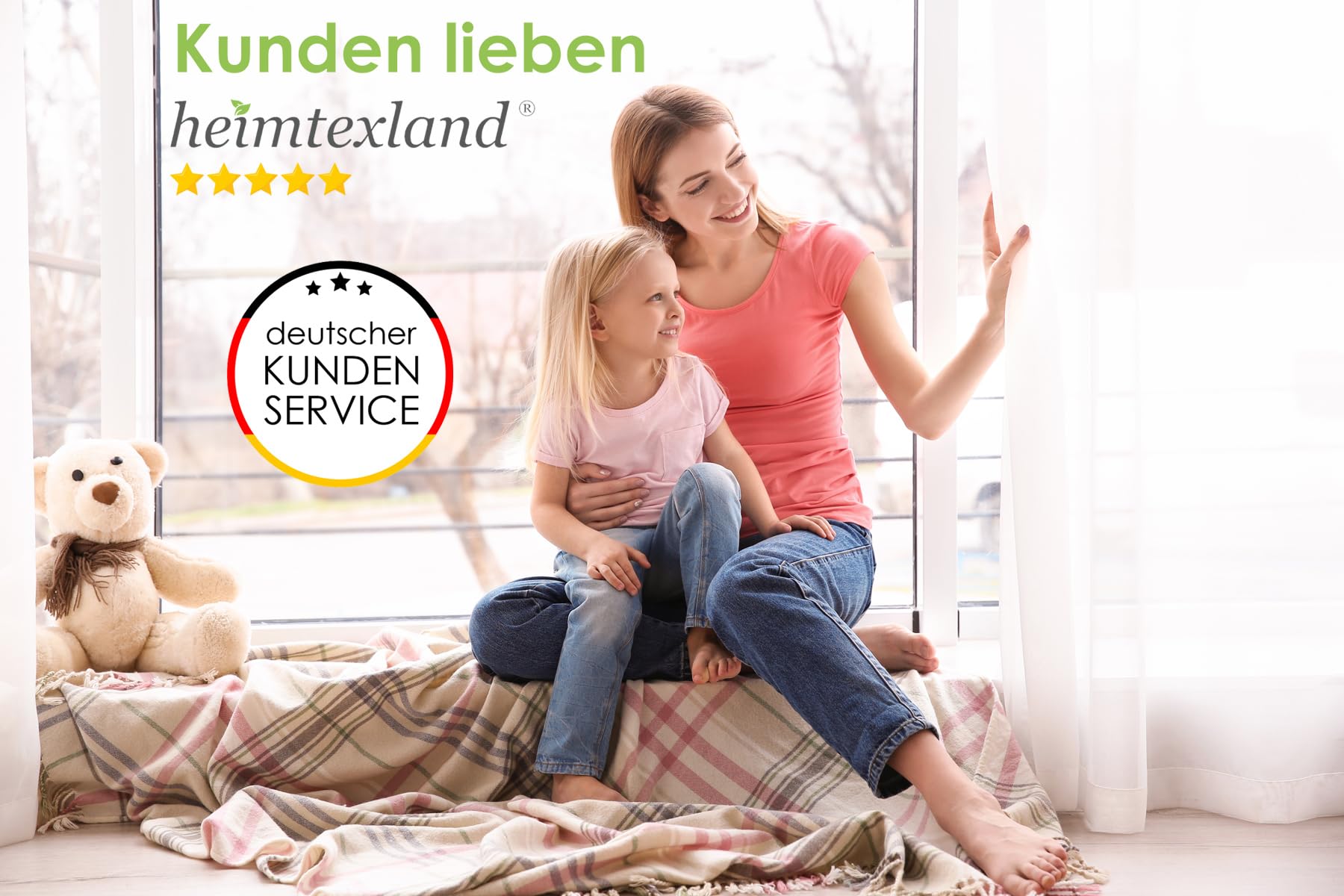heimtexland Typ10 Gardine 120x300 weiß Blumenmuster