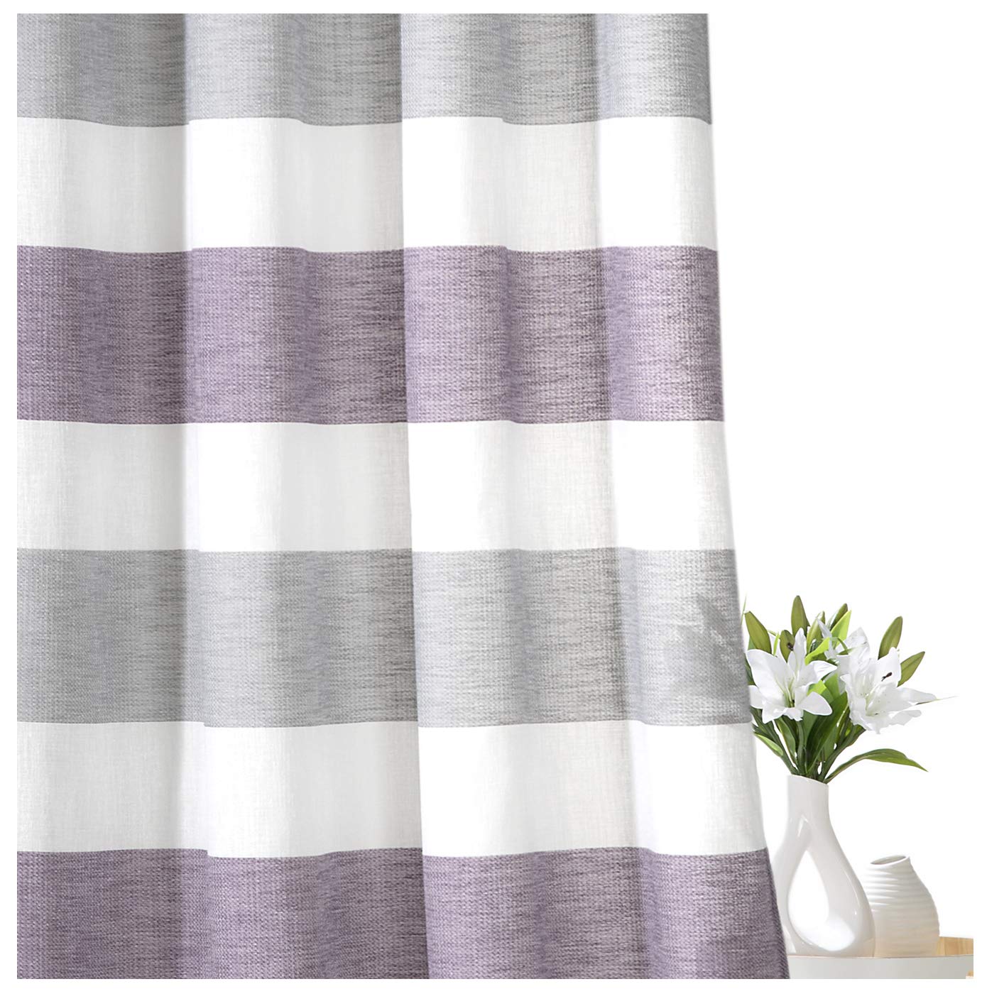 heimtexland Typ633 Ösenschal 245x140 cm Lila halbtransparent