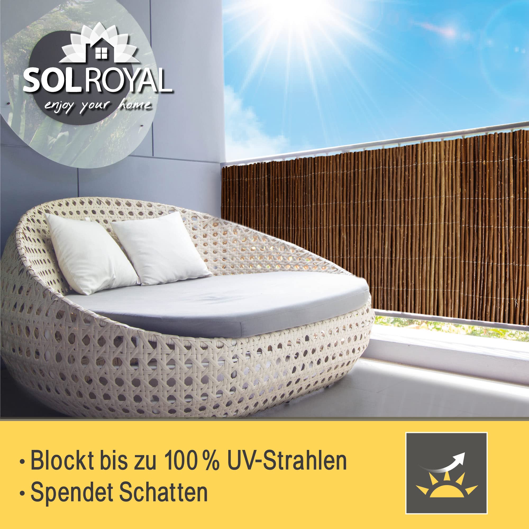 Sol Royal W79 Weidenmatte 300x90 cm Naturweide