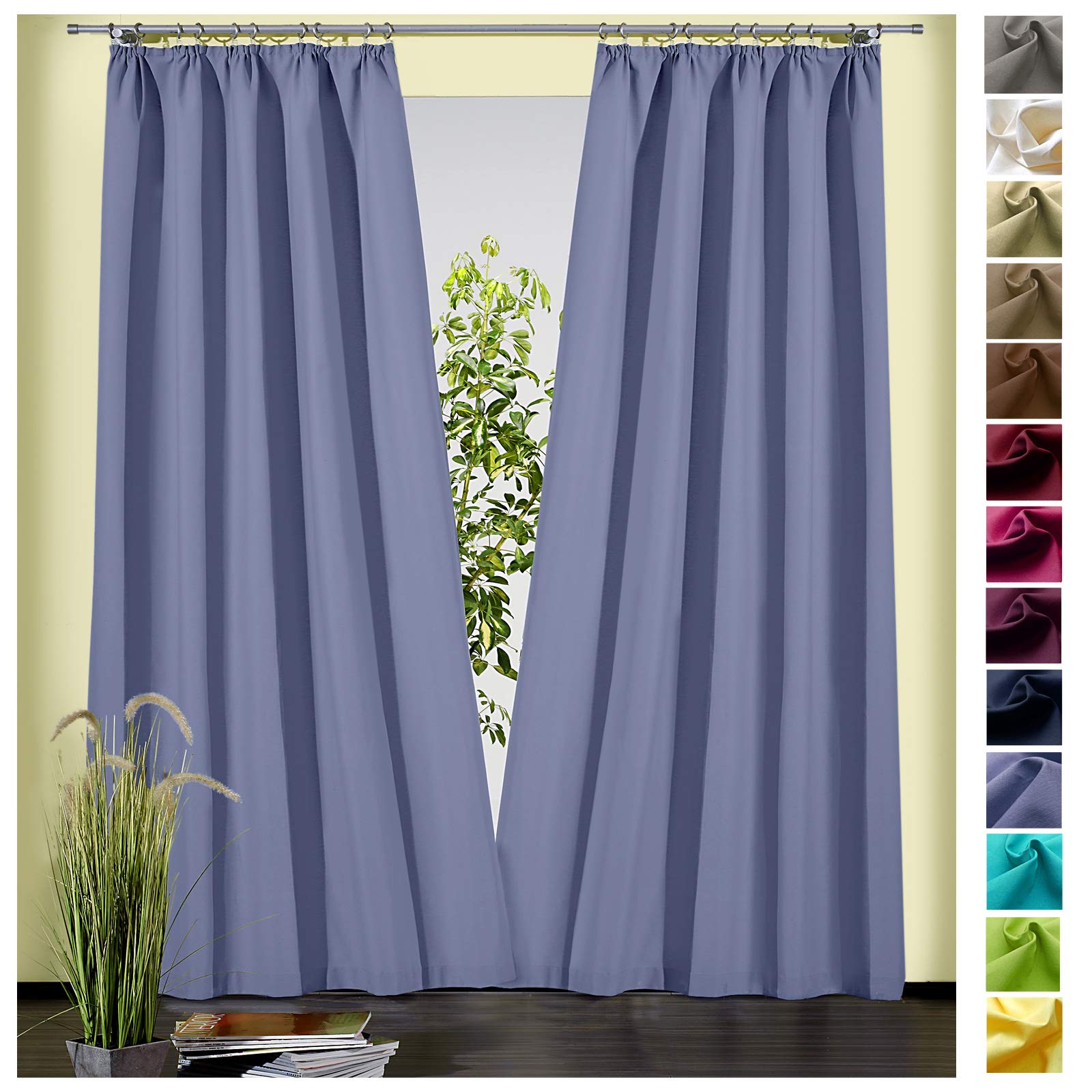heimtexland Dekoschal Typ625 Vorhang 230x135 cm natur blickdicht