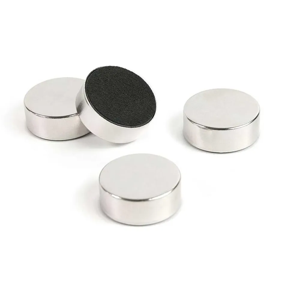 HAB & GUT MC621 Büromagnete Edelstahl extra stark 4er Ø2,3 cm