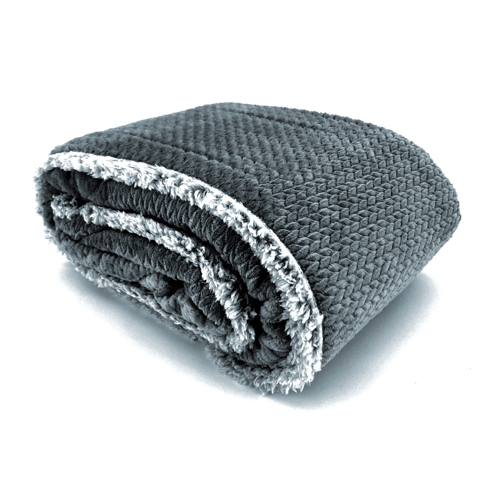 heimtexland Typ781 Sherpa Kuscheldecke 200x150 anthrazit extra warm