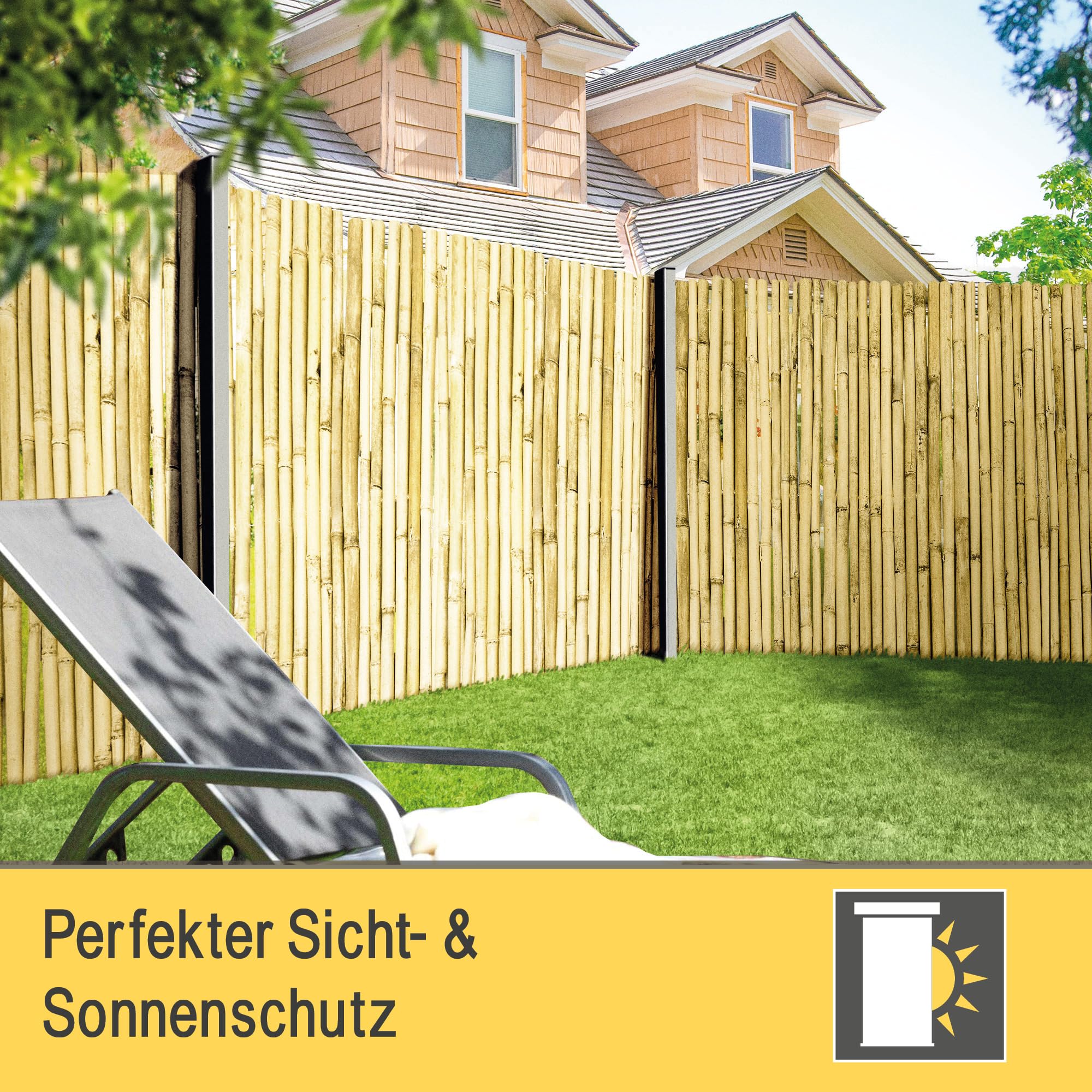 Sol Royal B99 Bambus Sichtschutz 100x250 hell natur