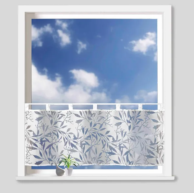 heimtexland Typ928 Scheibengardine 45x120 cm Natur Ranke