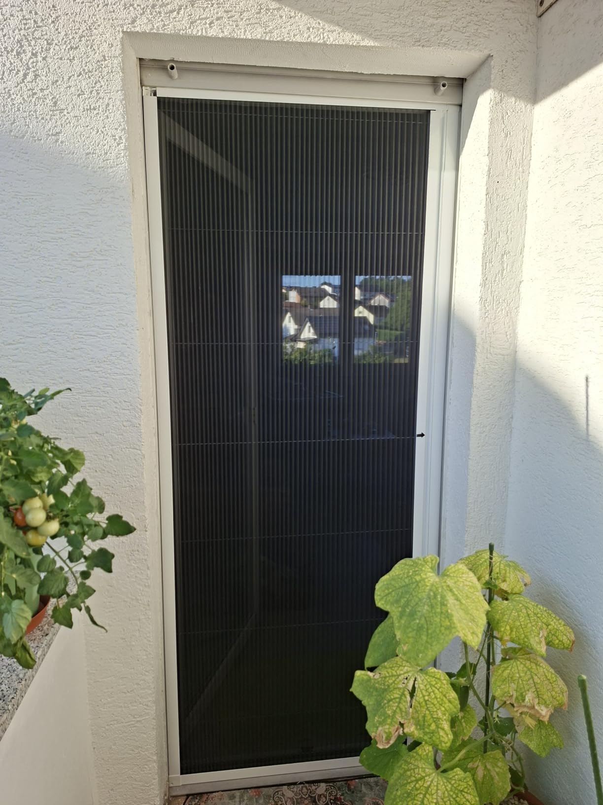 Plissee Fliegengitter Tür nach Maß Alu Fiberglas o. Bohren