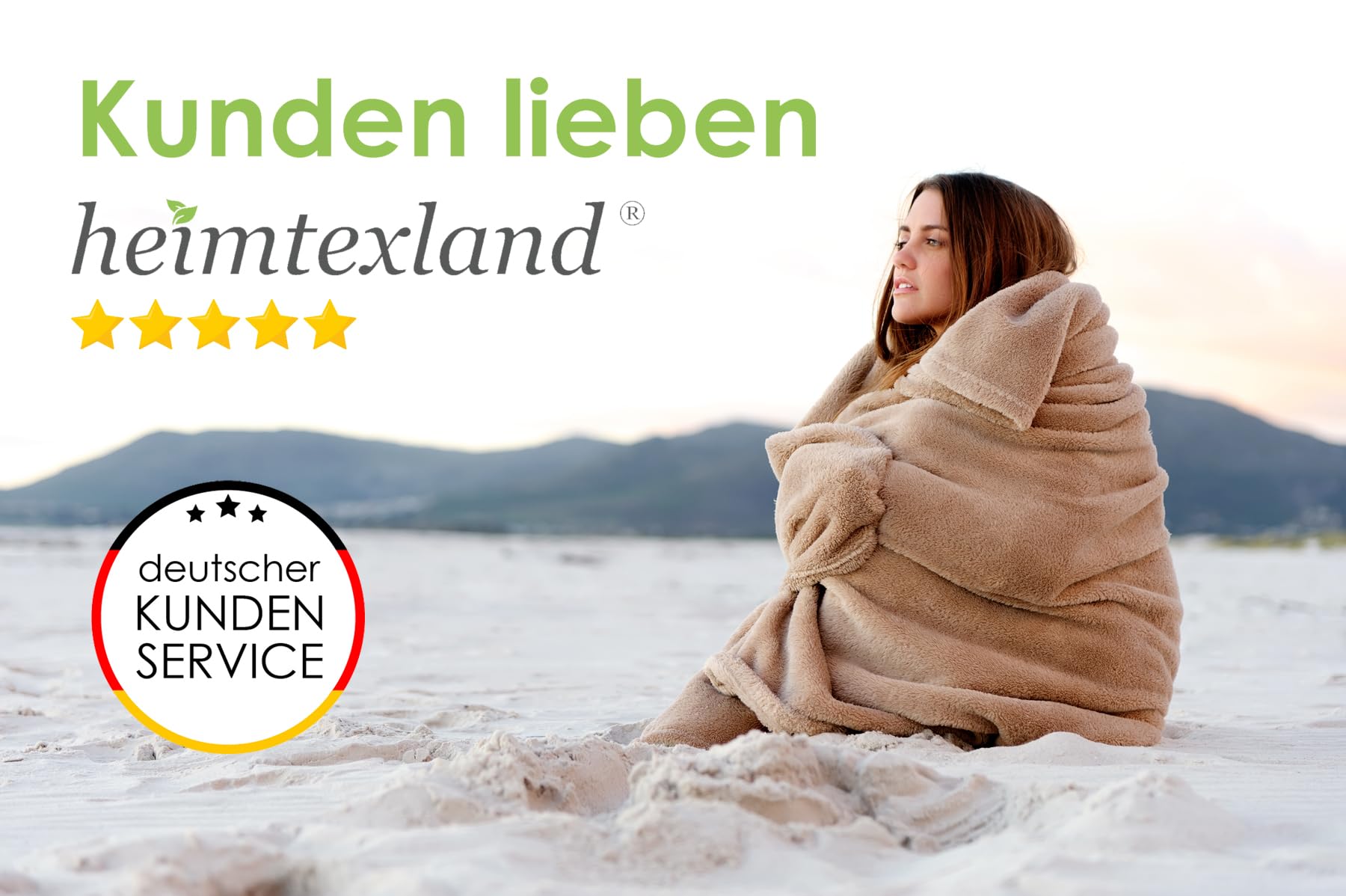 heimtexland Country Chic Typ283 Kuscheldecke 150x200 cm grau weich
