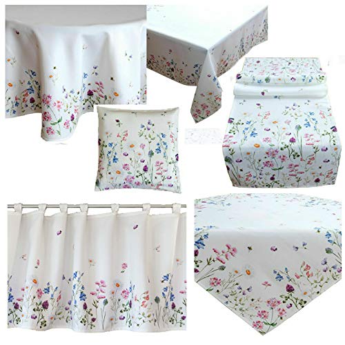 heimtexland Blumenwiese Typ520 Tischdecke rund 170 cm bunt