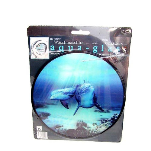 HAB & GUT Dekobild Waschmaschine Delfin 24 cm Saugnapf