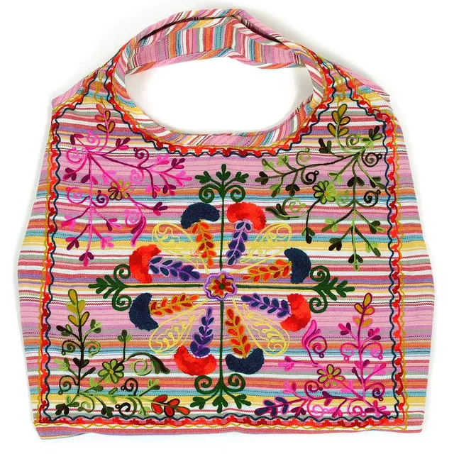 HAB & GUT Nepal Goa Hippie Bag Handtasche Pink Baumwolle