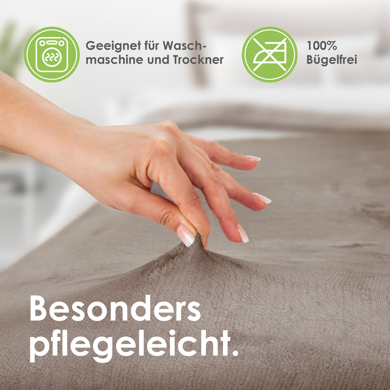 heimtexland Typ768 Bettwäsche 135x200 Taupe Cord