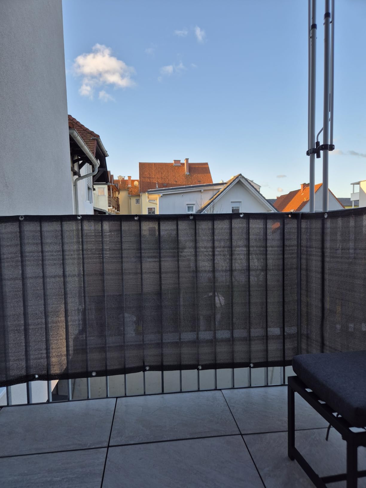 Sol Royal SolVision HB2 Balkonsichtschutz 90x300 cm Anthrazit blickdicht