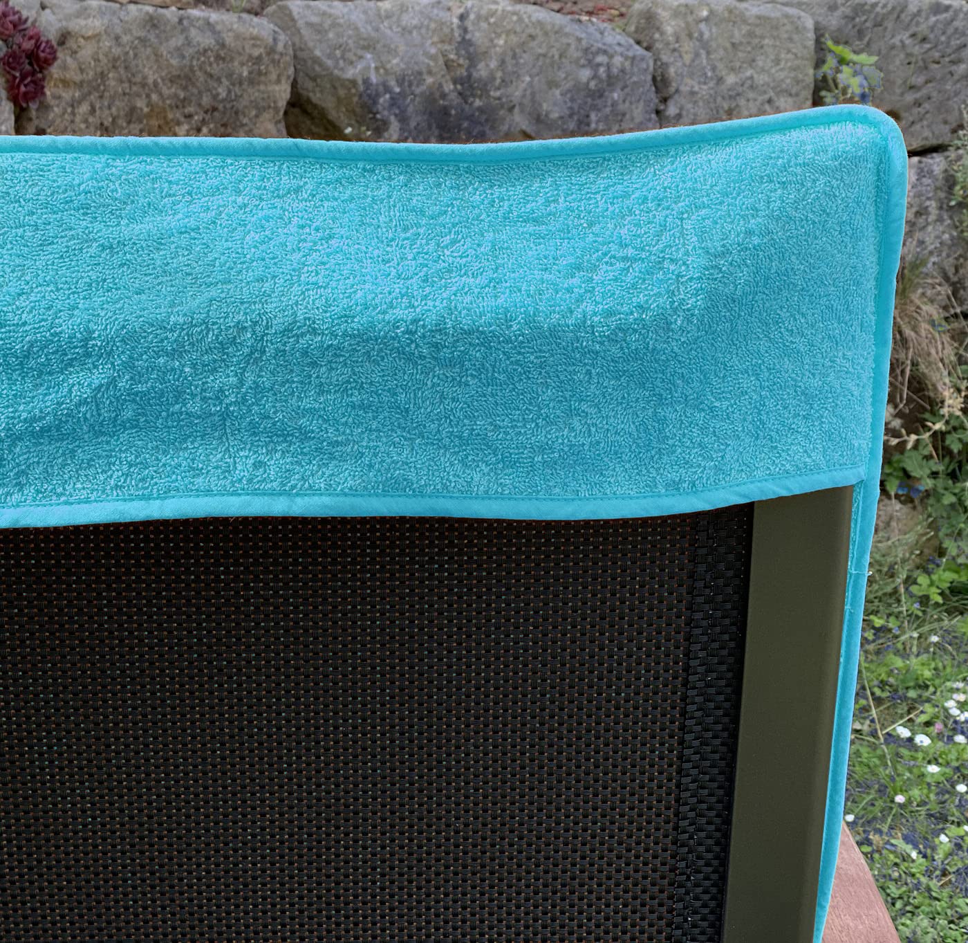 heimtexland Typ772 Liegestuhlauflage Aqua 75x200 Frottee