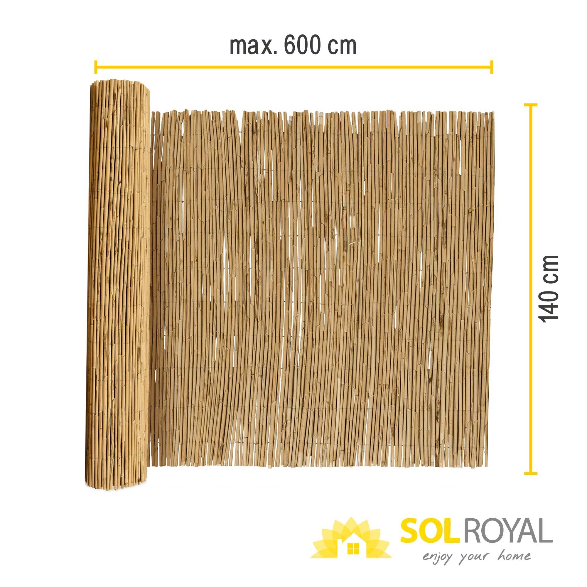 Sol Royal S36 Schilfmatte 140x600 cm natur