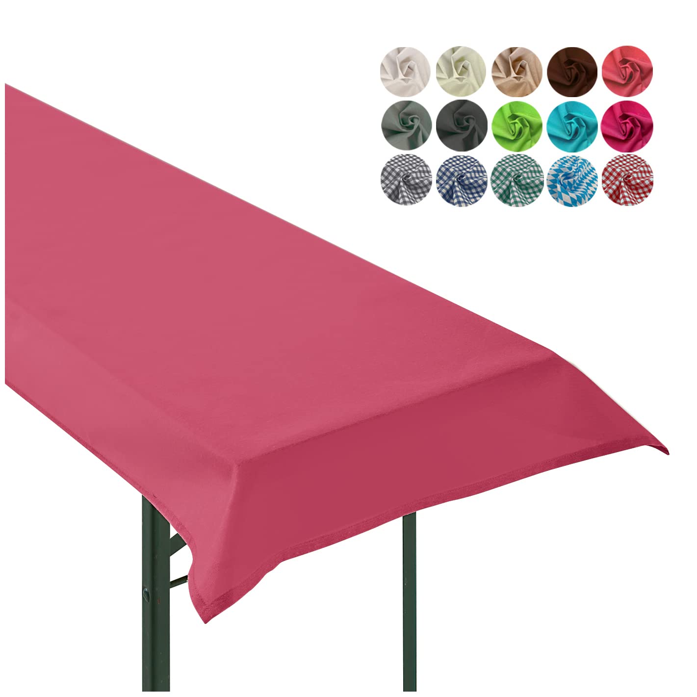heimtexland Typ861 Tischdecke 90x240 cm Rot Vichy-Karo