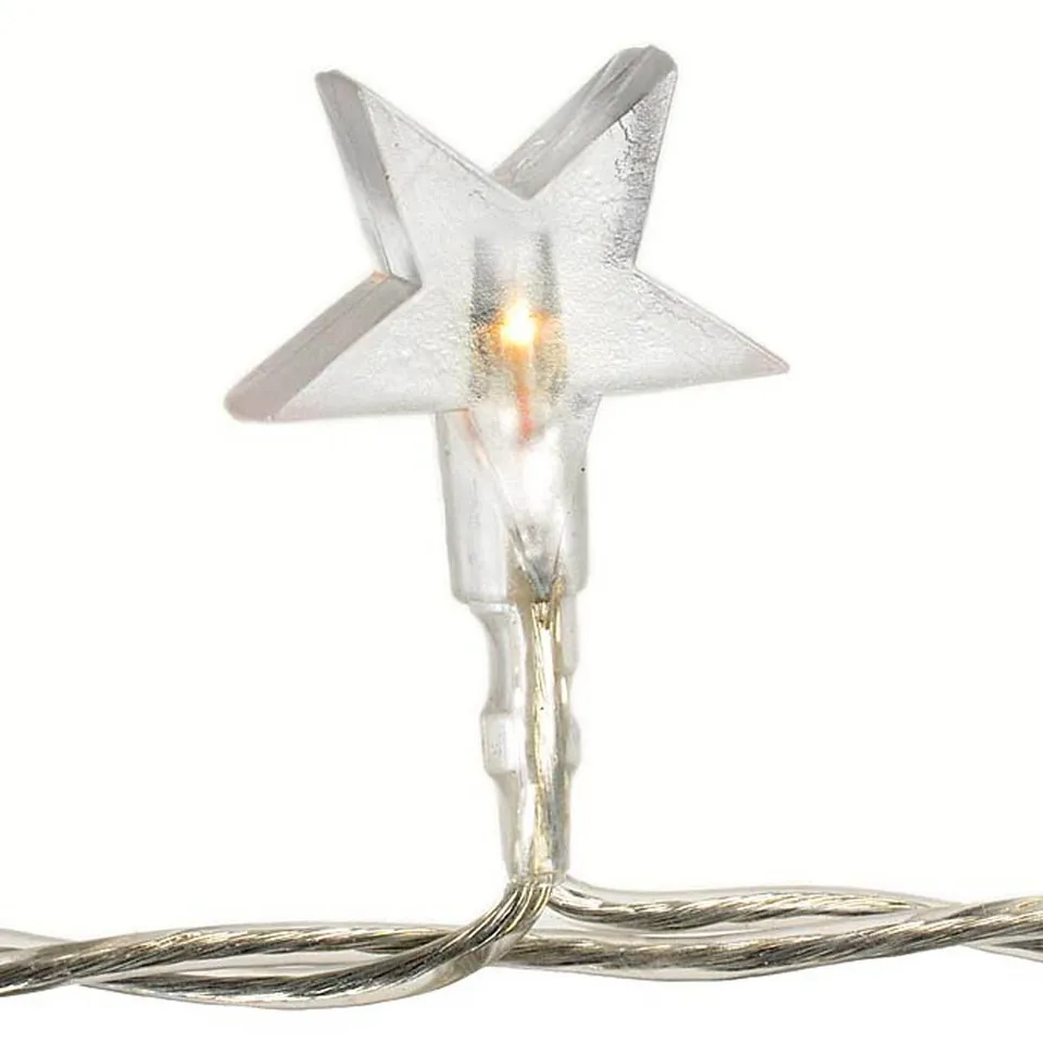 HAB & GUT L004-W Lichterkette Stern warmweiß 5 m