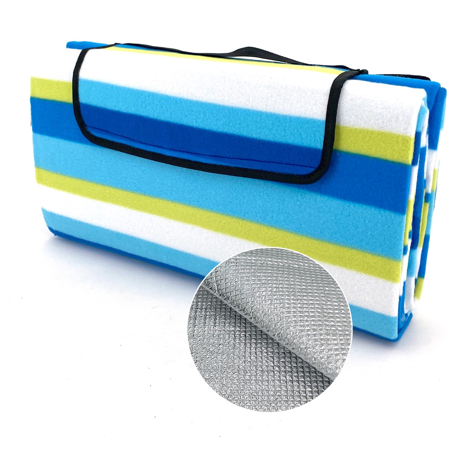 heimtexland Typ549 Picknickdecke 200x200 cm Lemon wasserdicht