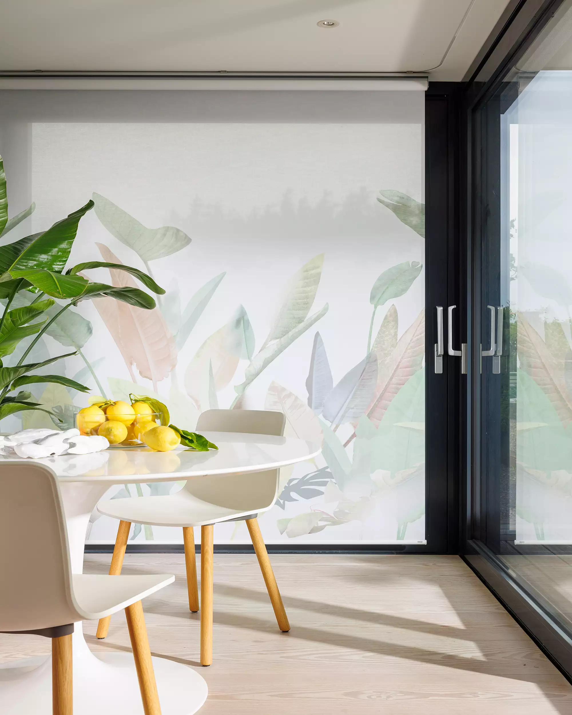 Création Baumann Fana R Rollostoff halbtransparent floral