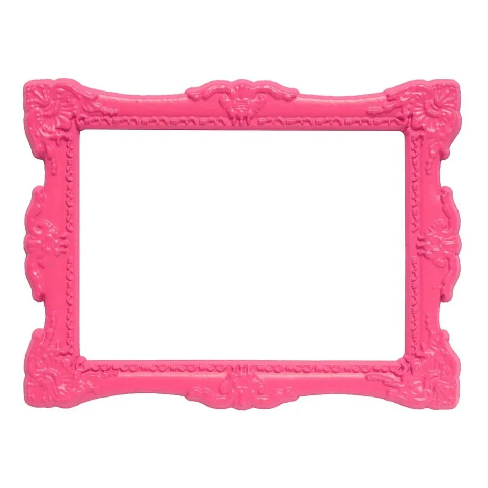 HAB & GUT Magnetbilderrahmen Barock Fotorahmen Pink magnetisch