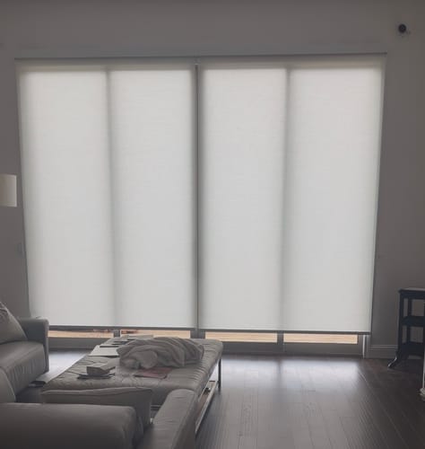 SmartWings Linen Rollo elektrisch lichtdurchlässig Leinen