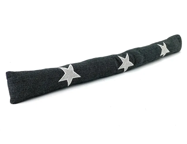 heimtexland Typ856 Zugluftstopper 90x10 cm Stern anthrazit