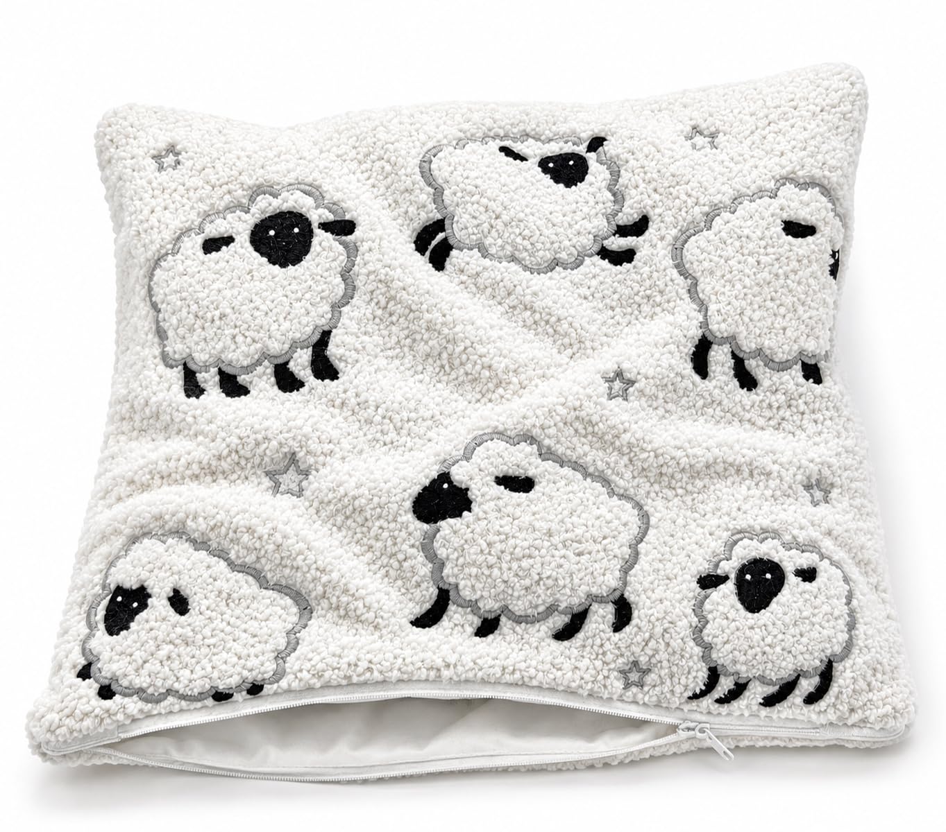 heimtexland Typ925 Kuschelkissen Schaf 40x40 cm Weiß