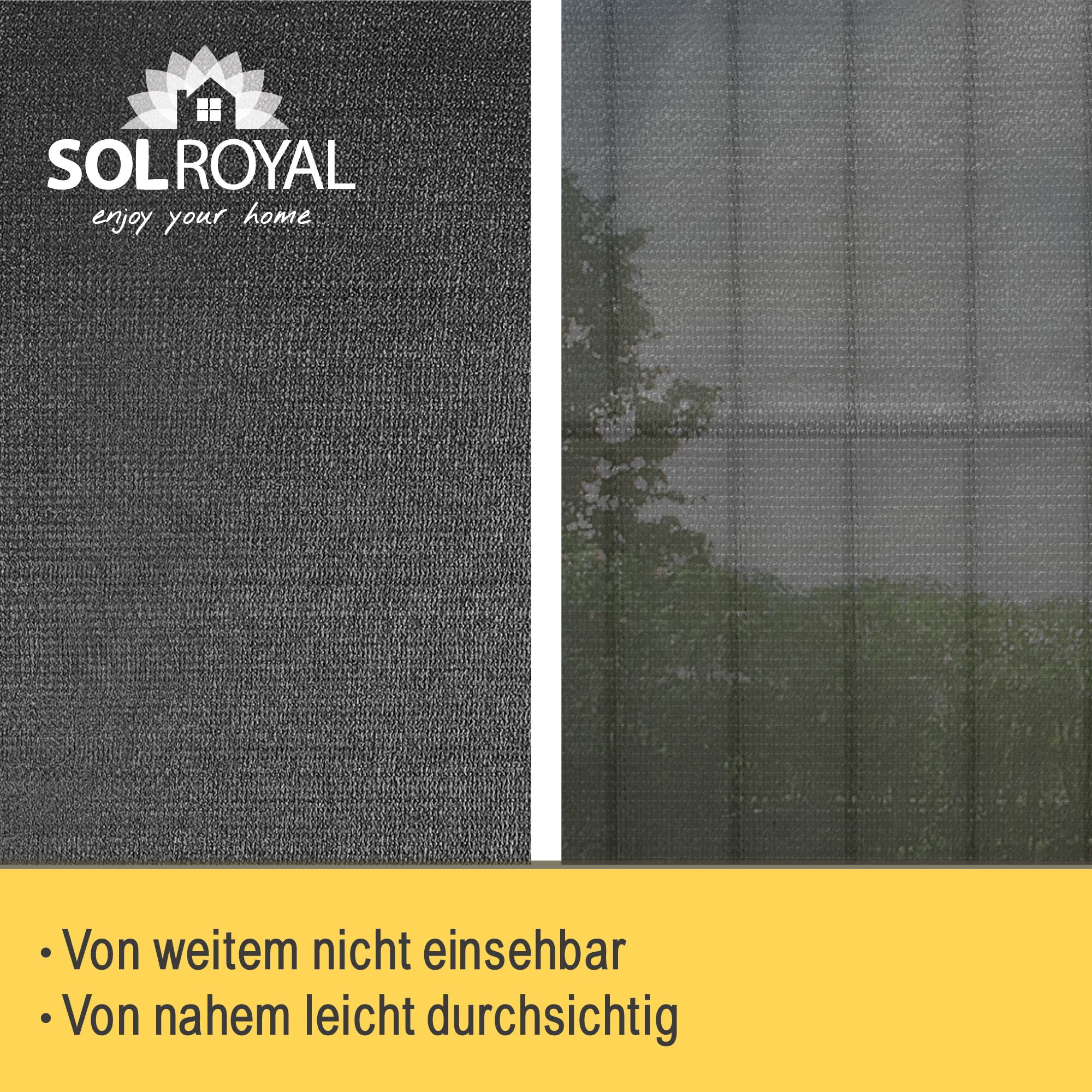 Sol Royal SG80 Schattiergewebe Grün zuschneidbar