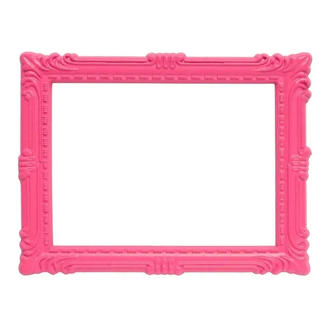 HAB & GUT Klassik Magnetbilderrahmen Pink 7,7x10 cm für Kühlschrank