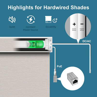 SmartWings Essential Hardwired Rollo lichtdurchlässig 70% Blackout