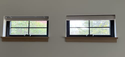 SmartWings Hardwired Linen Rollo 100% Blackout