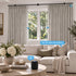 SmartWings Peplos Vorhang Blackout motorisiert Leinenoptik