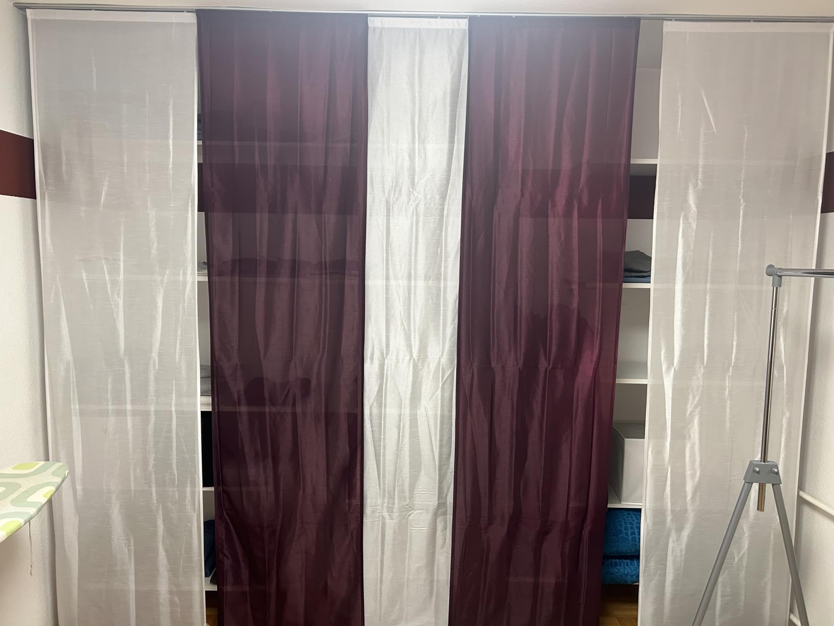 heimtexland Typ118 Schiebegardine 245x60 cm beere halbtransparent
