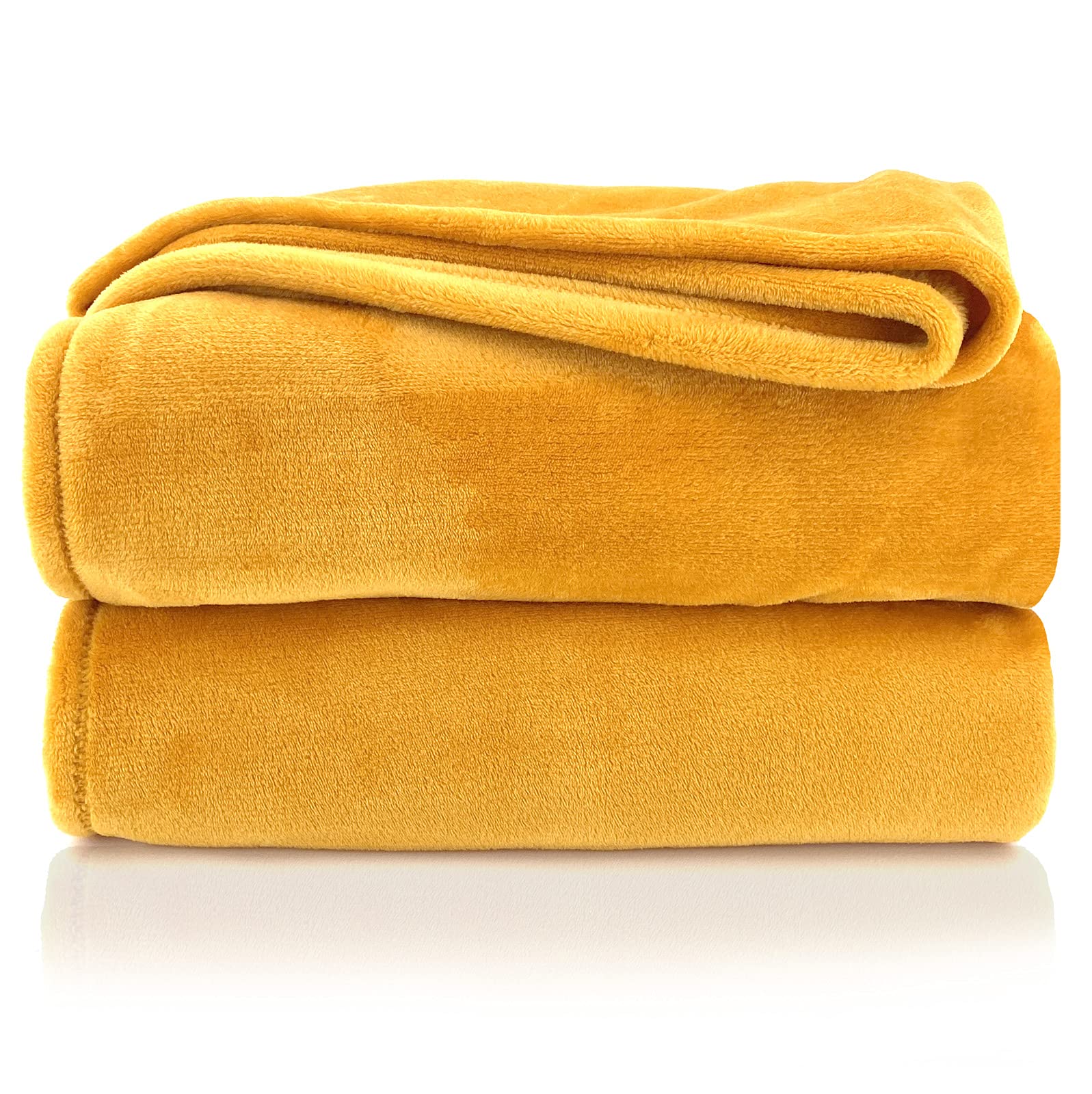 heimtexland Typ380 Kuscheldecke 150x200 cm Orange flauschig