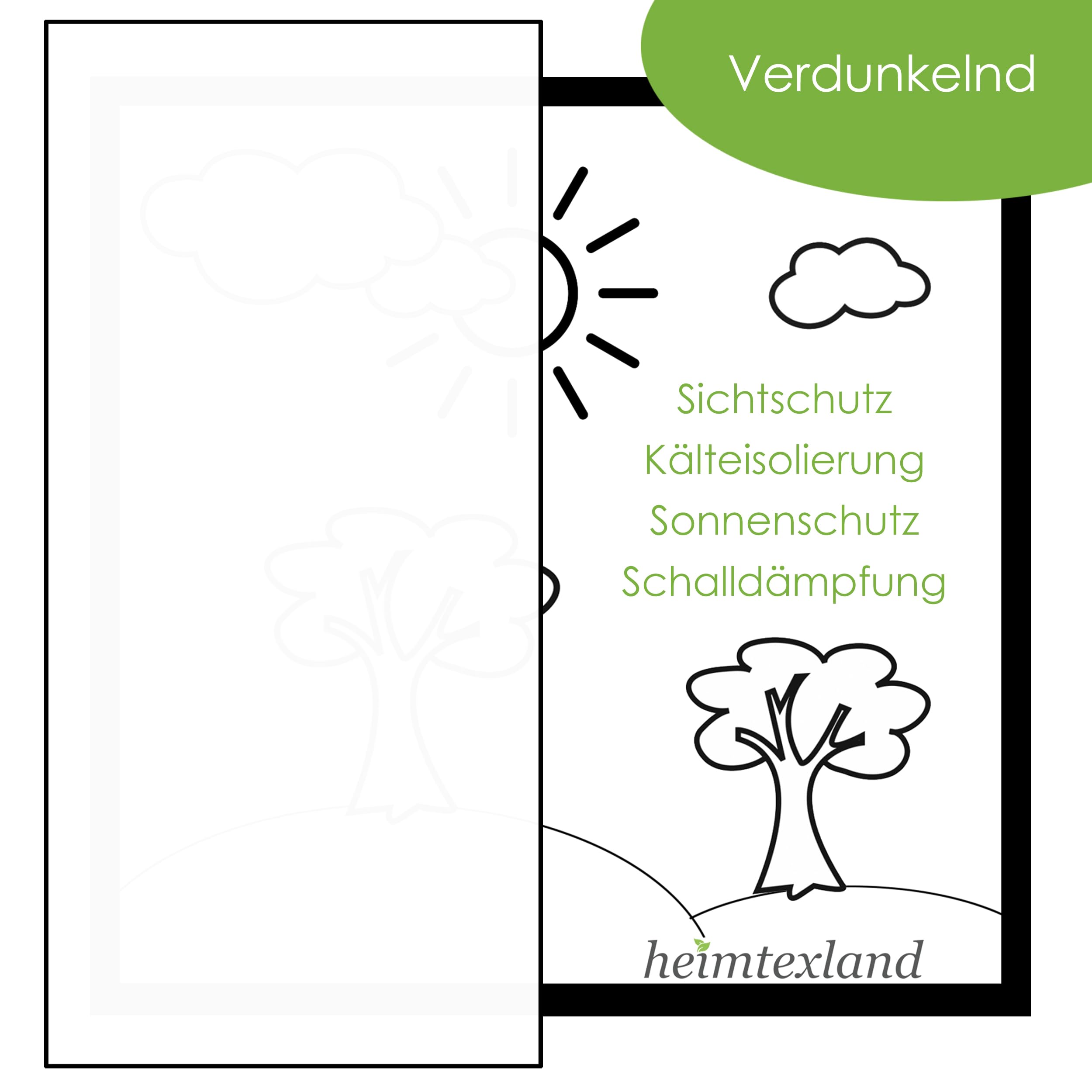 heimtexland Typ922 Safari Vorhang 145x135cm Ösenschal 2er-Set