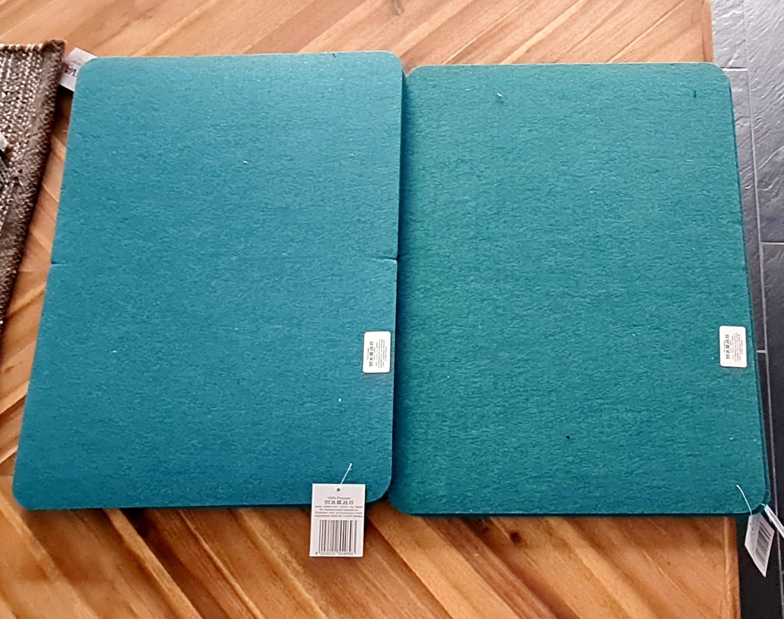 heimtexland Typ846 Tischset Filz grau 35x45 2er Pack