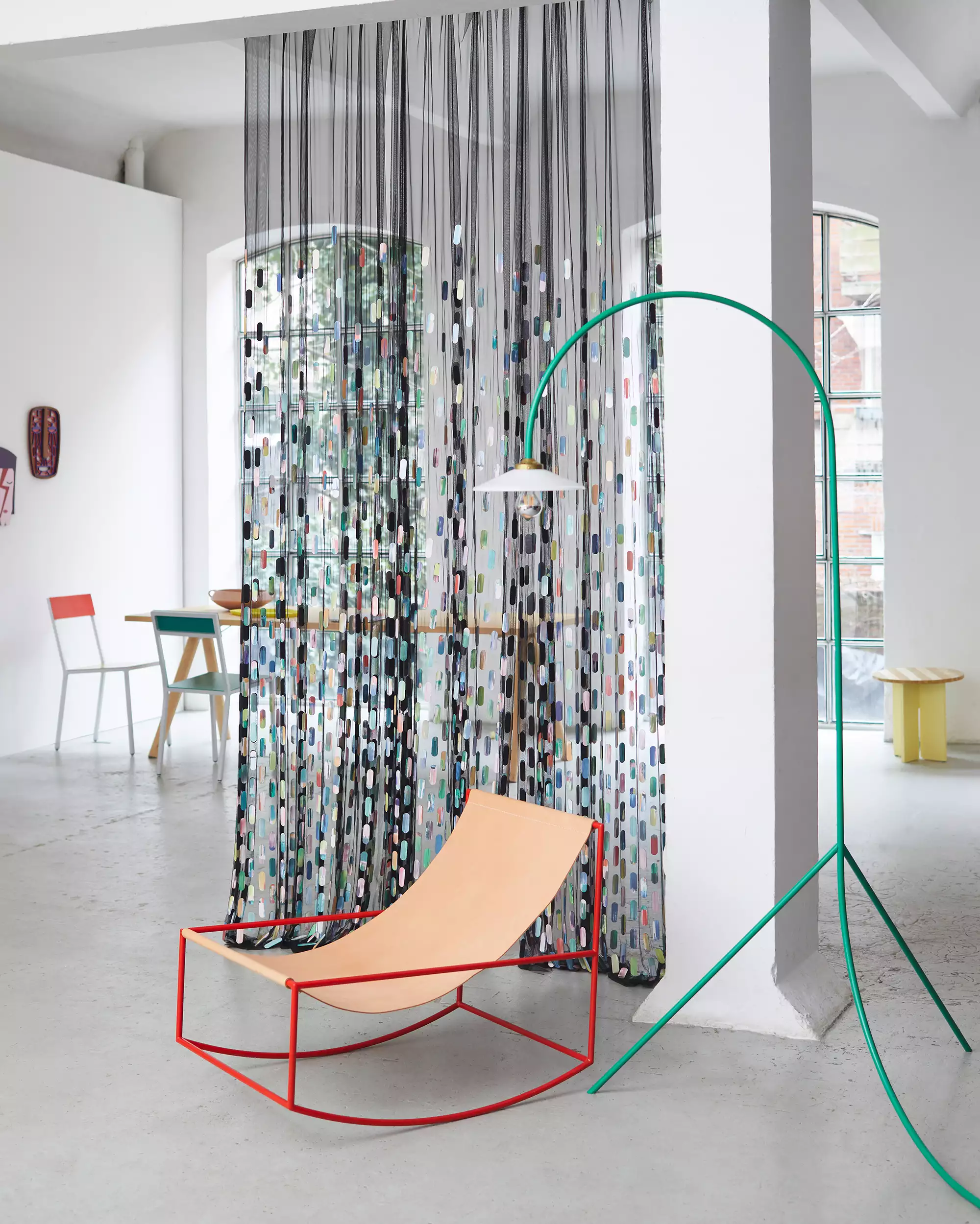 Création Baumann Ella Vorhangstoff transparent Pailletten