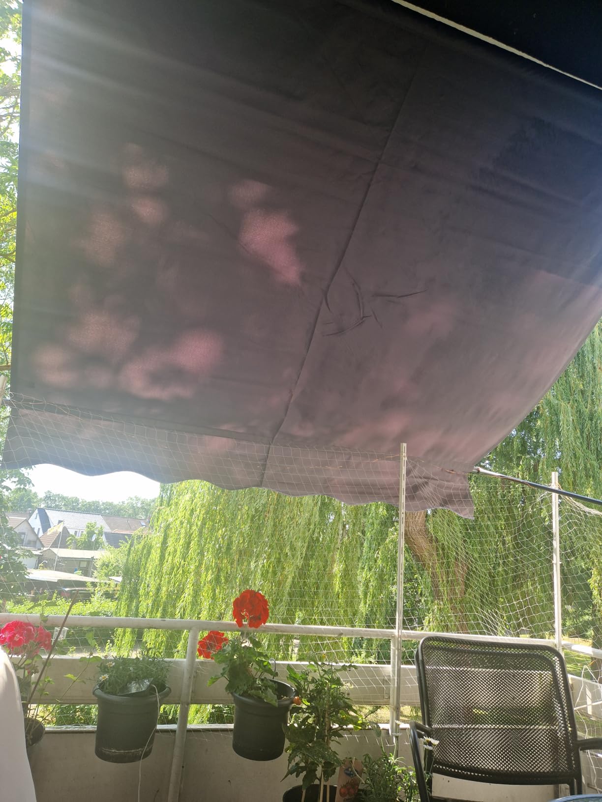 Sol Royal Klemmmarkise 300 cm Beige ohne Bohren Kurbel