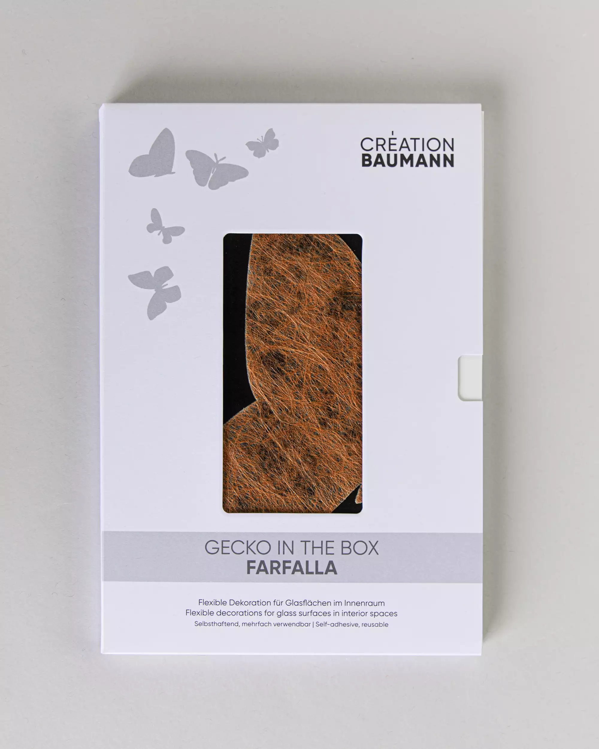 Création Baumann Gecko in the Box Farfalla Hafttextil Schmetterling