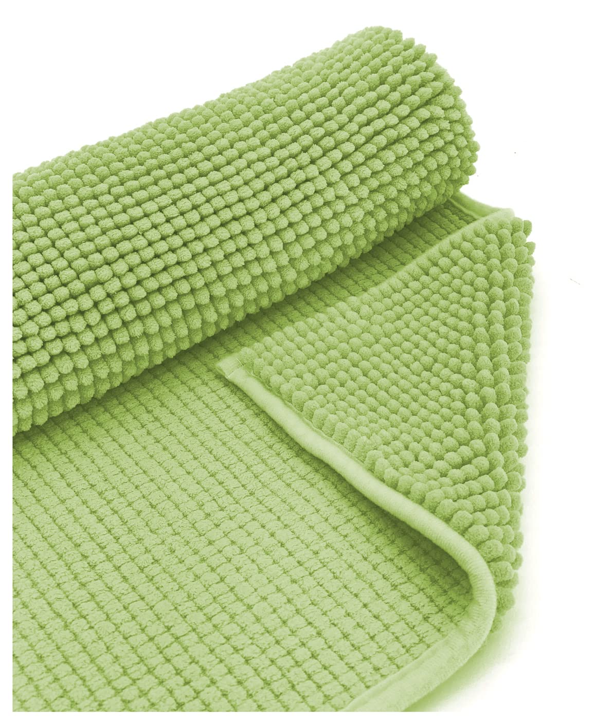heimtexland Typ771 Badteppich 50x80 Grün Chenille saugstark