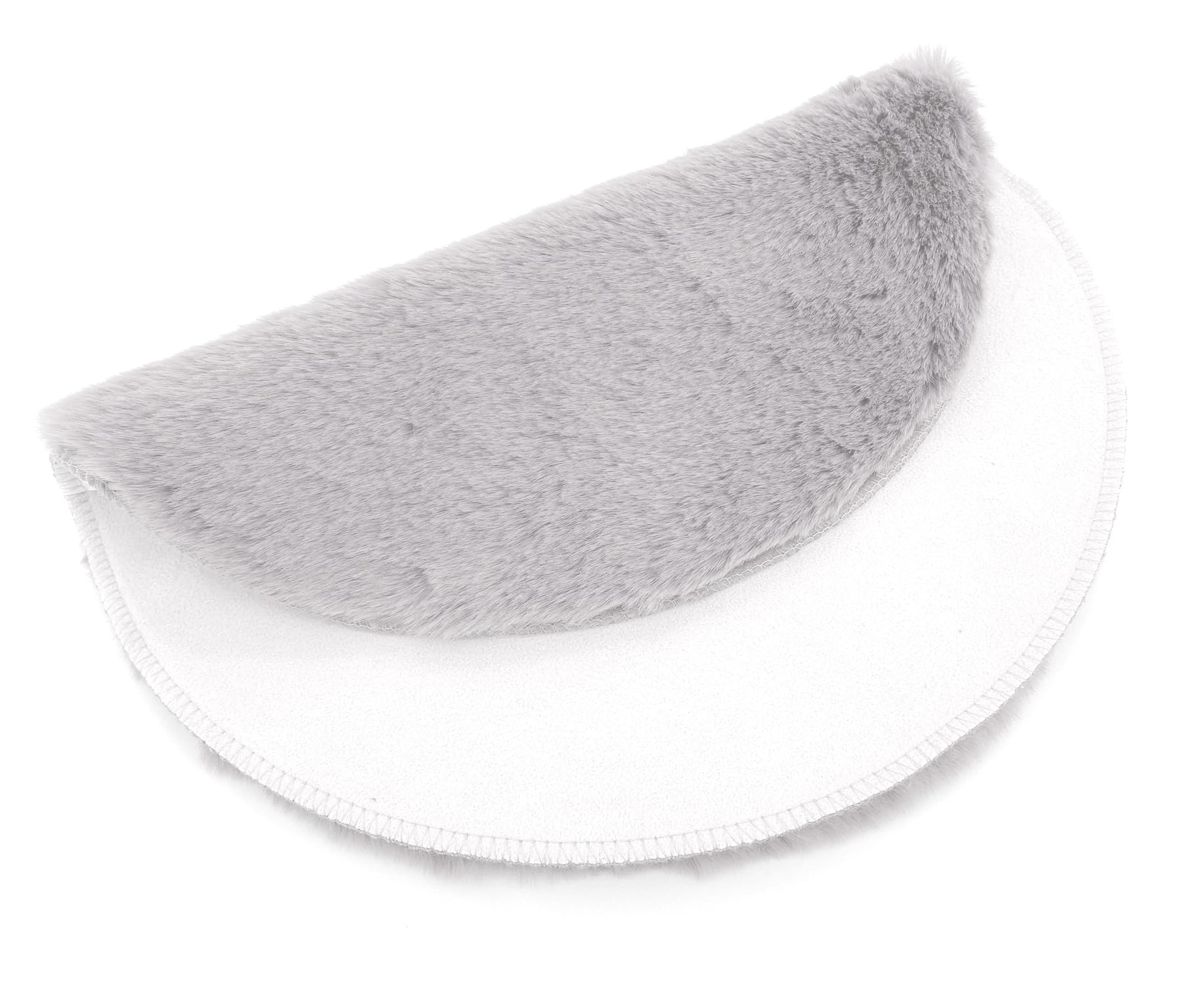 heimtexland Typ838 Sitzkissen Fell 38cm Hellgrau 2er-Pack