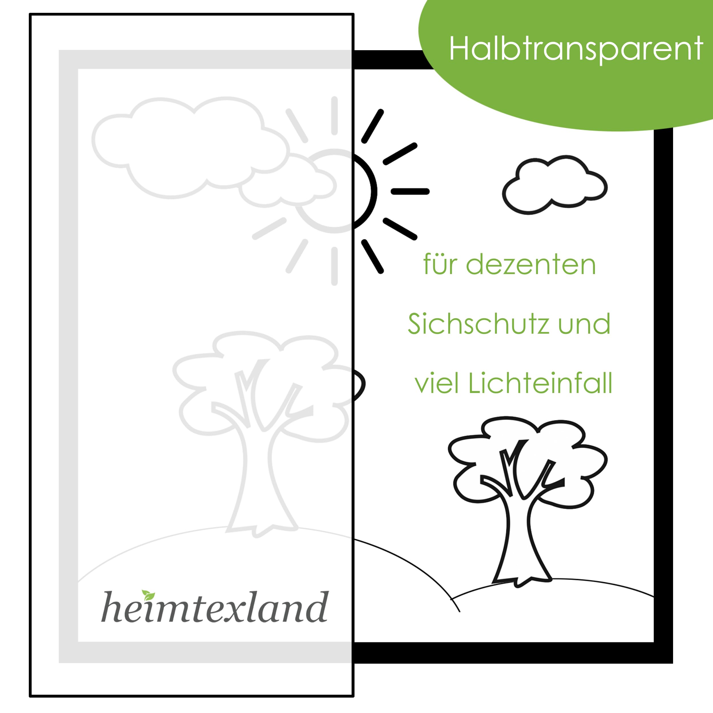 heimtexland Typ10 Gardine 120x300 weiß Blumenmuster